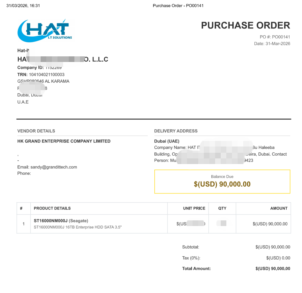 Purchase Order